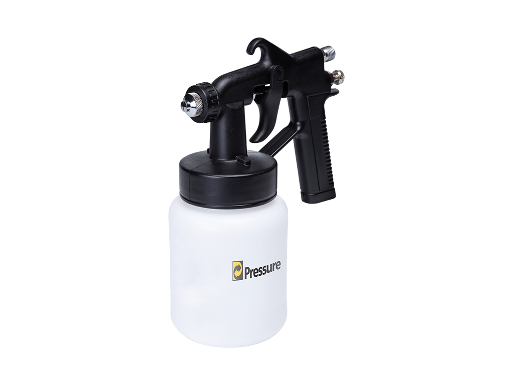 Pistola de pintura pneumática de baixa pressão branca
