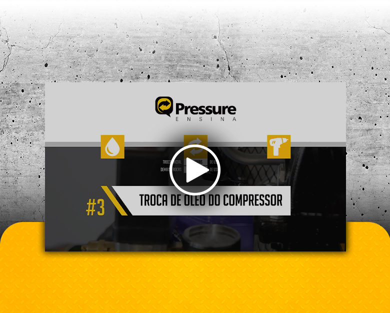 Thumbnail para o vídeo Pressure Ensina #3: Saiba como fazer a troca de óleo do compressor